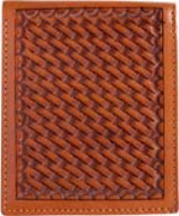 3D Belt Company AW83 Tan Wallet with Smooth Edge Trim